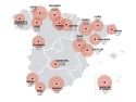mapa ciudades españolas con menos población que A coruña que impartirán Medicina en 2026