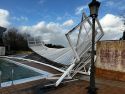 Cubierta rota piscina Abegondo
