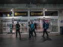 Primer día de Alvedro como aeropuerto sustituto de Lavacolla durante las obras en Santiago