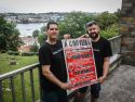 Tito Vilanova y Rubén Serrano, la comisión de fiestas de A Corveira