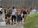 El Paseo Marítimo de A Coruña amaneció con toneladas de basura
