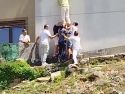 Alerta por incendio en una casa de Suevos durante las Festas do Verán