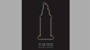 Imagen creada por Antón Lezcano para promocionar el eclipse solar de agosto en A Coruña