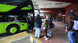 Absoluta normalidad en la estación de autobuses de A Coruña