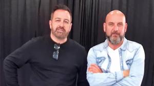 Alberto Dopico y Pablo Álvarez, en uno de sus ensayos