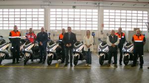 El acto de entrega de las nuevas motos