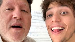Pablo Carballido y Tinho en la Escuela Municipal de Música