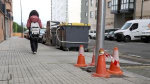 Una de las farolas a sustituir en Ribeira Sacra