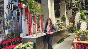Eva María Fariñas, al frente de Floristería Calo