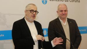 Paulo Rodríguez y Gonzalo Castro en la presentación de TRC Danza