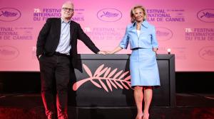 Thierry Fremaux, delegado general del Festival de Cannes y la presidenta del fstival, Iris Knobloch