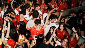 Amura, en la celebración de España