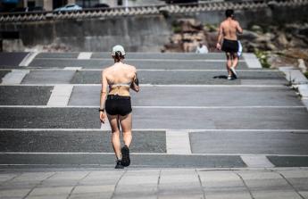 Los coruñeses sufrieron durante todo este fin de semana temperaturas superiores a los 30 grados