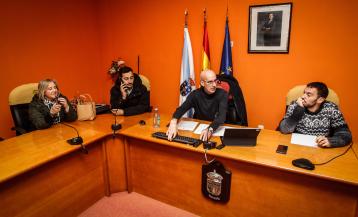 Pleno del Ayuntamiento de Curtis en el que se aprobó el apoyo a los trabajadores de Losán