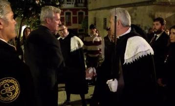 Alfonso Rueda participa en la Semana Santa de Betanzos