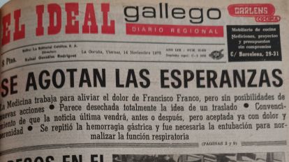 Edición de El Ideal Gallego del 14 de noviembre de 1975