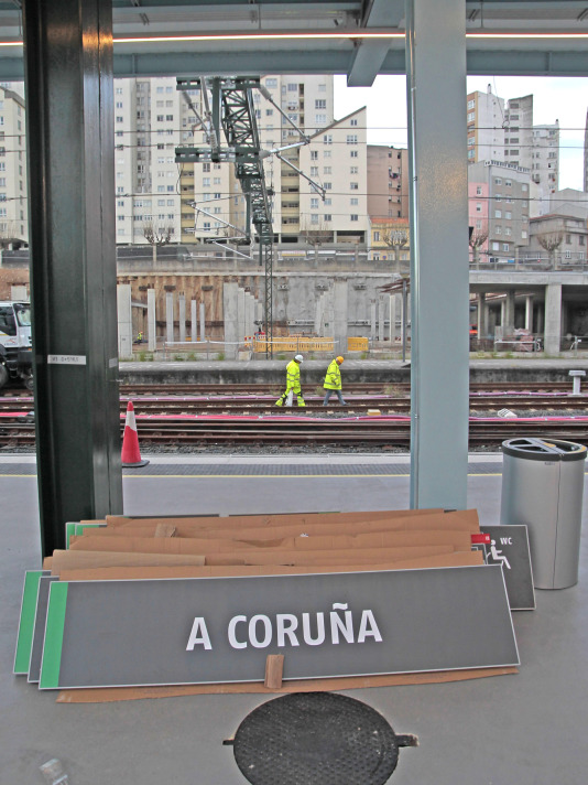 La nueva estación provisional de tren de A Coruña (21)
