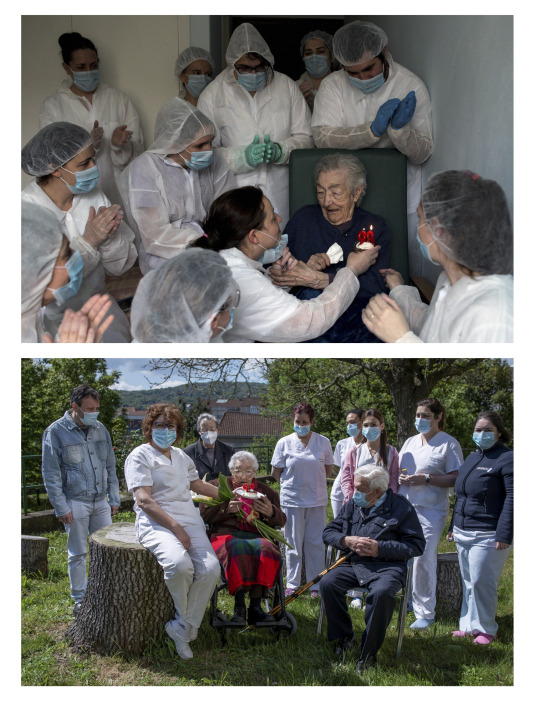Cumpleaños de Elena Pérez en la residencia San Carlos de Celanova @Brais Lorenzo