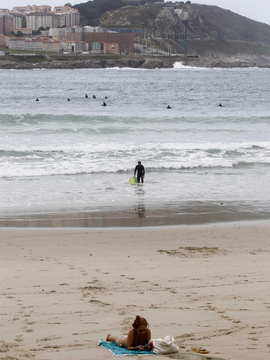 Cierre de playas en A Coruña por temporal. Fotos Quintana (1)