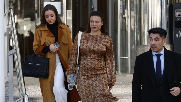 Mouliaá, a su salida de los juzgados de Plaza Castilla en enero de 2025 