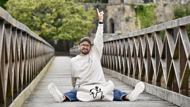 Raúl Fernández, The Running Boy, en la pasarela del castillo de Santa Cruz