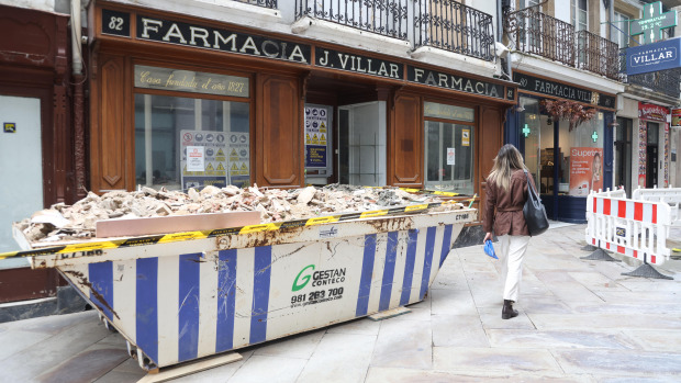 Las obras de reforma del inmueble de la antigua Farmacia Villar