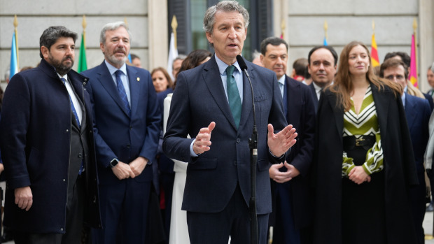 Alberto Núñez Feijóo en el acto institucional por el Día de la Constitución