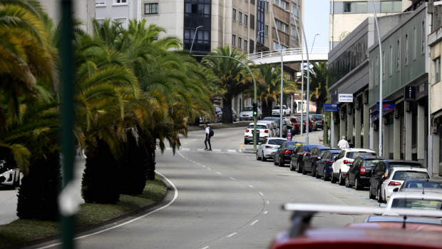 Uno de los tramos en pendiente de la ronda de Nelle