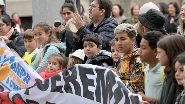 Un momento de una de las movilizaciones del CEIP de Prácticas
