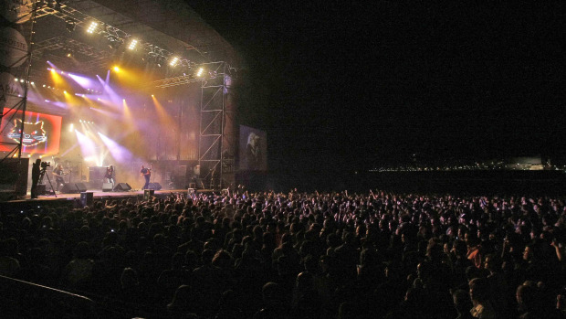 Los Suaves, durante su concierto en el Noroeste Pop Rock de 2011