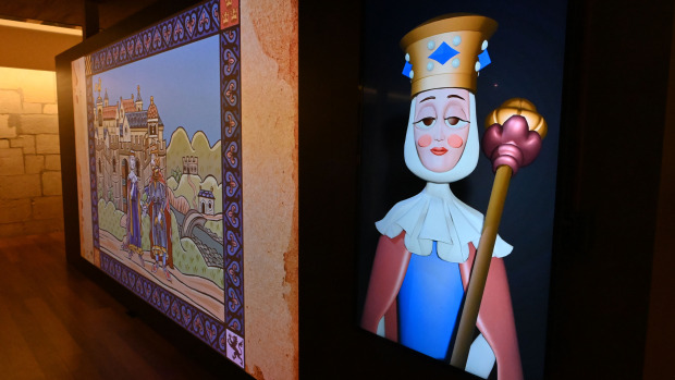 Ilustraciones de la muestra sobre la reina Urraca en el Museo San Isidoro de León