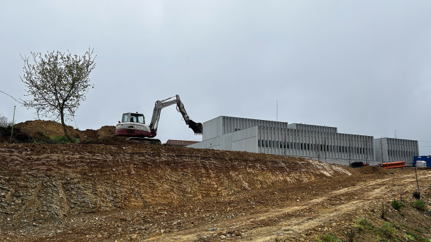 Las obras del aparcamiento del nuevo centro de salud