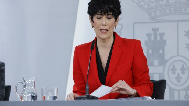 La ministra Portavoz, Elma Saiz, comparece en la rueda de prensa tras la reunión del Consejo de Ministros, este martes en Madrid