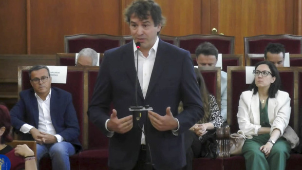 David Sánchez, hermano del presidente del Gobierno, durante el juicio