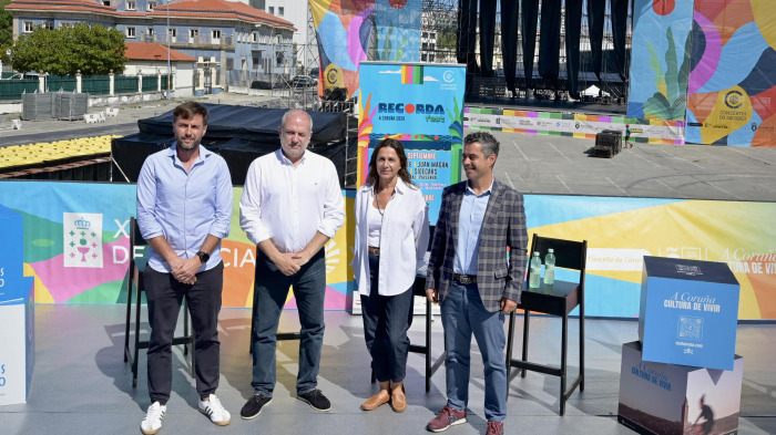 Un momento de la visita institucional al recinto del puerto que acogerá el Recorda Fest 2026