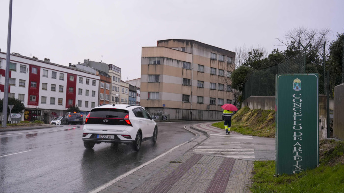 Límite municipal entre A Coruña y Arteixo, en Meicende