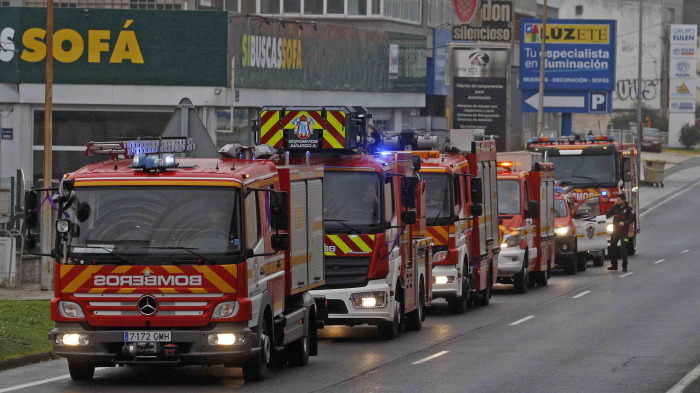 Los Bomberos celebraron su patrón, San Juan de Dios, con un desfile en marzo de 2020