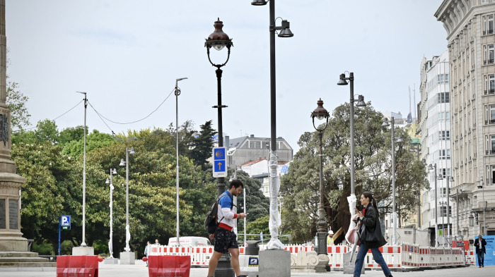 Las nuevas farolas de los Cantones