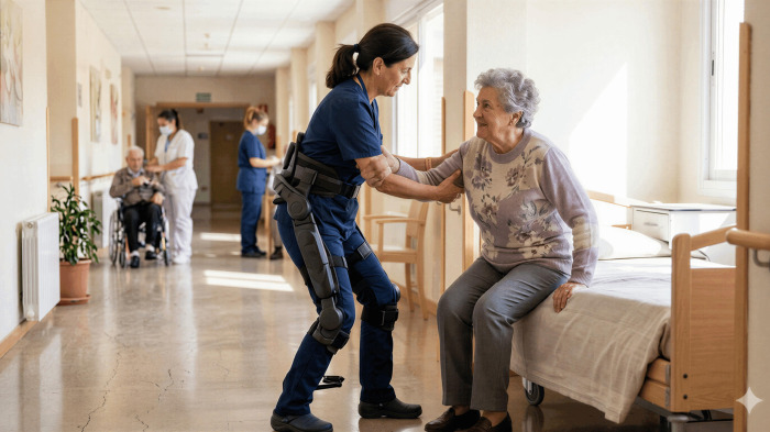 Imagen del futuro exoesqueleto del proyecto Exocare