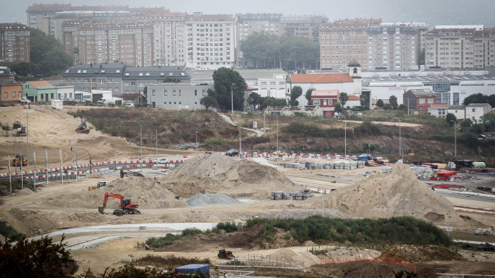 Obras en la Tercera Ronda a la altura de Visma