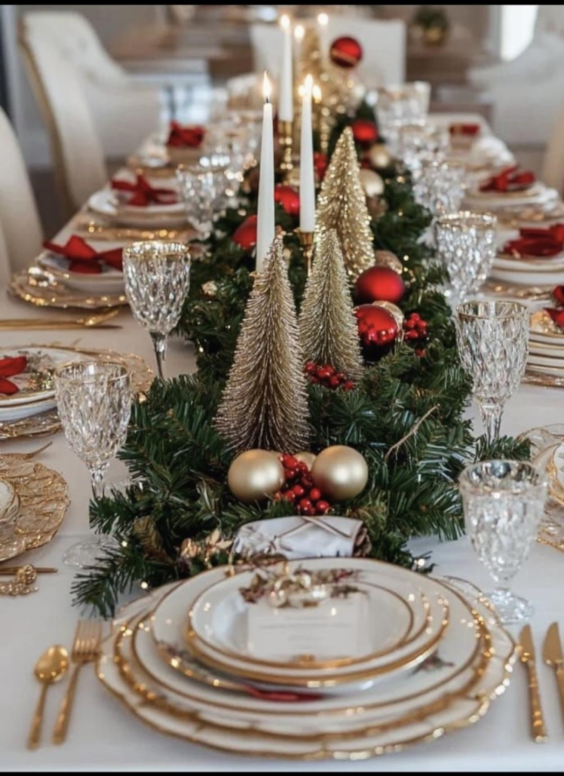 Decoración de mesas de Navidad
