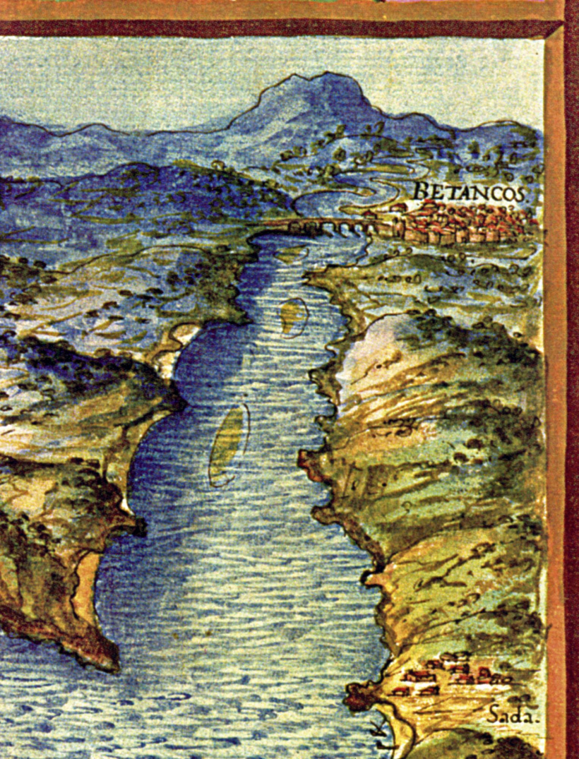ragmento de uno de los mapas de Pedro Texeira, incluido en el atlas ‘La descripción de España y de las costas y puertos de sus reinos’, elaborado entre 1624 y 1629