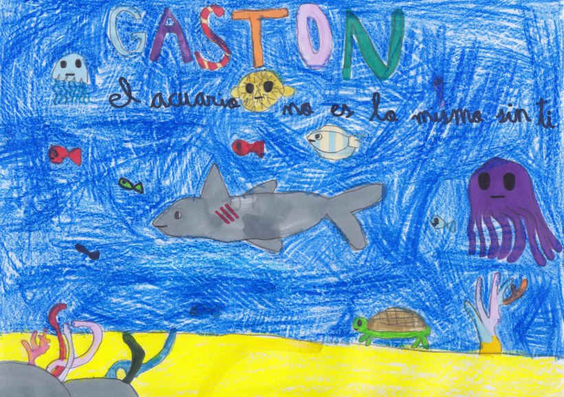 Dibujo de Gastón hecho por Blanca, de 8 años