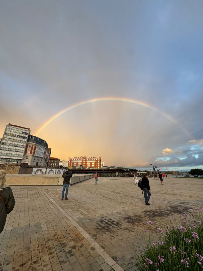 Arco iris en A Coruña