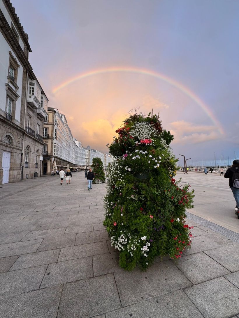 Arco iris en A Coruña