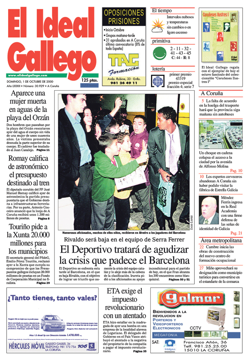 Domingo, 1 de octubre de 2000