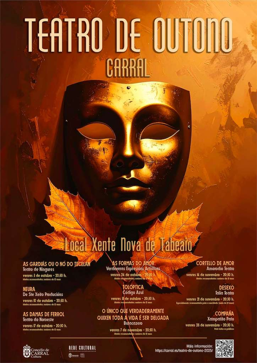 Cartel do Ciclo de Teatro de Outono de Carral