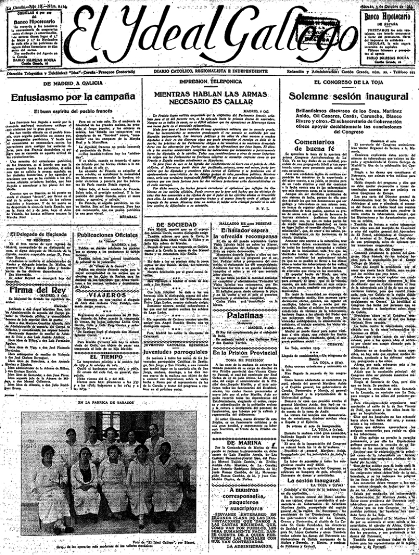 Sábado, 3 de octubre de 1925