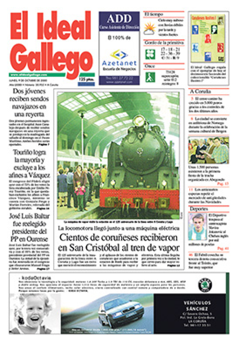 Lunes, 9 de octubre de 2000