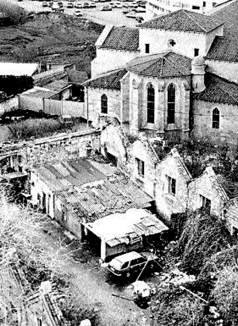 El solar de Roel, junto a Franciscanos, en 1975